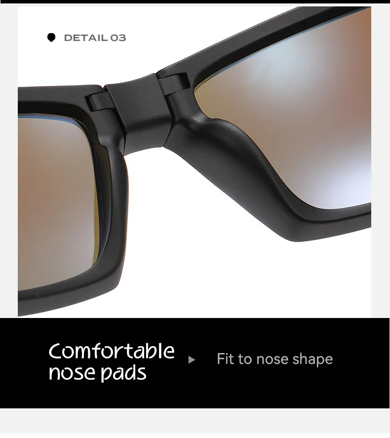 Neue Mode Polarisierte Sonnenbrille Männer Falten Quadrat Sonnenbrille Für Frauen Vintage Tragbare Falten Fahren Brillen Shades UV400 – Detail 9