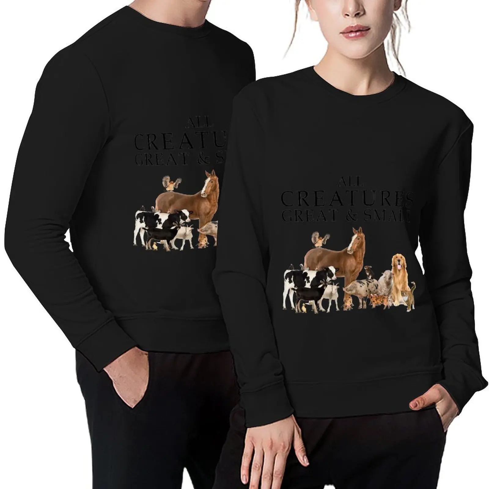 

All Creatures Great And Small Pullover men's sweat-shirt set anime clothing male clothes tracksuit men sweatshirts