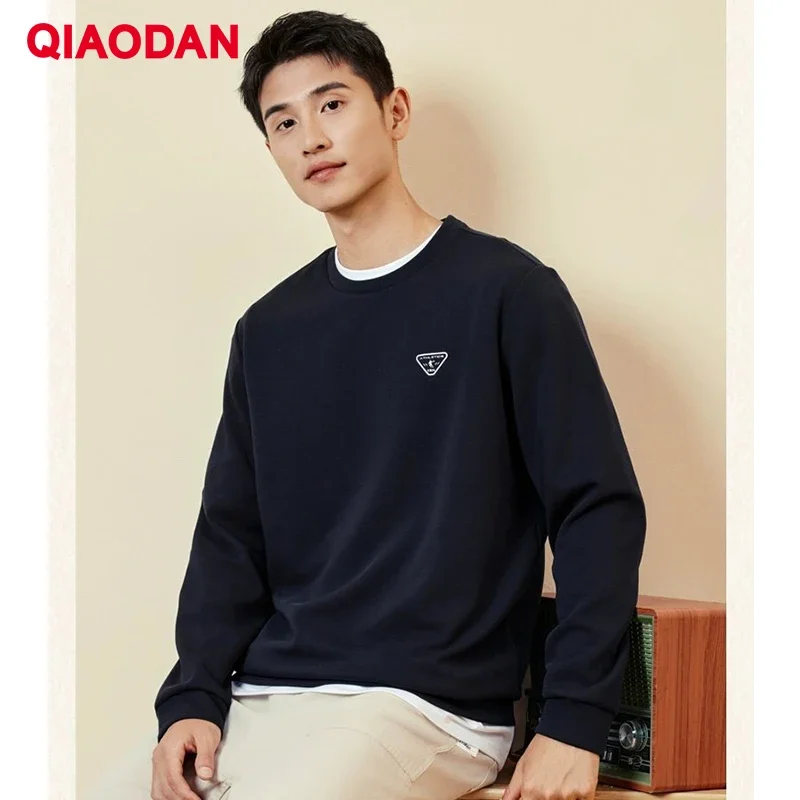 

QIAODAN Men's Sweatshirt Winter New Casual Loose Long Sleeve Pullovers 2025 Streetwear Exercise Warm Tops QXEWD3253007A
