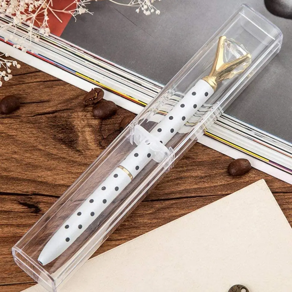 Plastic Clear Ballpoint Pen Gift Box Pencil Boxes Empty Bulk Case Collection Set for Business School