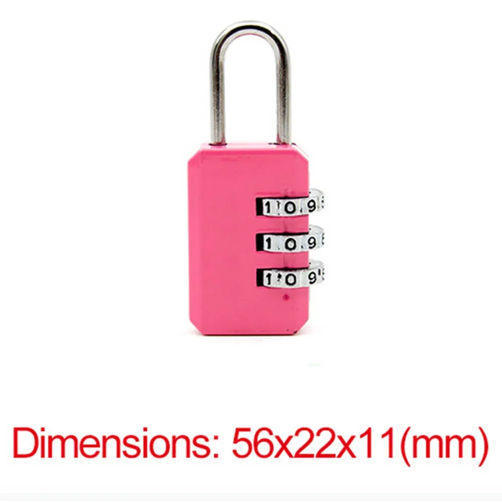 Nice 3 Digit Dial Combination Code Number Lock Padlock For Luggage Zipper Bag Backpack Handbag Suitcase Drawer durable Locks