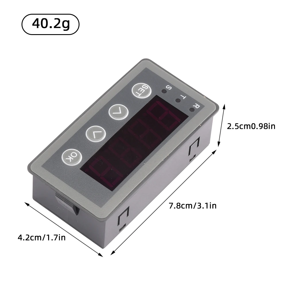 Imagem -04 - Indicador de Entrada de Sinal Analógico Medidor de Exibição Digital 010v 0-10v 0-10v 0-10v Relé Porta Rs485