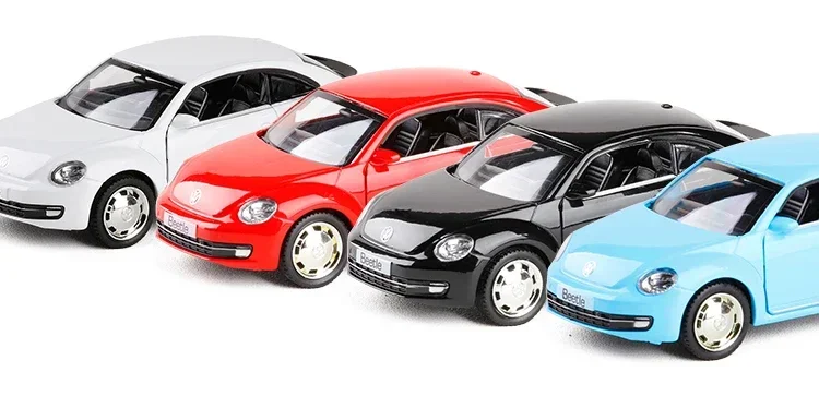 1:36 VOLKSWAGEN Beetle Diecast Alloy Metal Licensed Collection Collectible Car Model New Pull Back Toys Vehicle