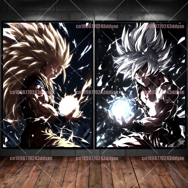 

Classic Anime Canvas Print Poster Dragon Ball Vegeta Goku Broly HD Print Kids Gift Aesthetic Poster Room Wall Decoration Picture