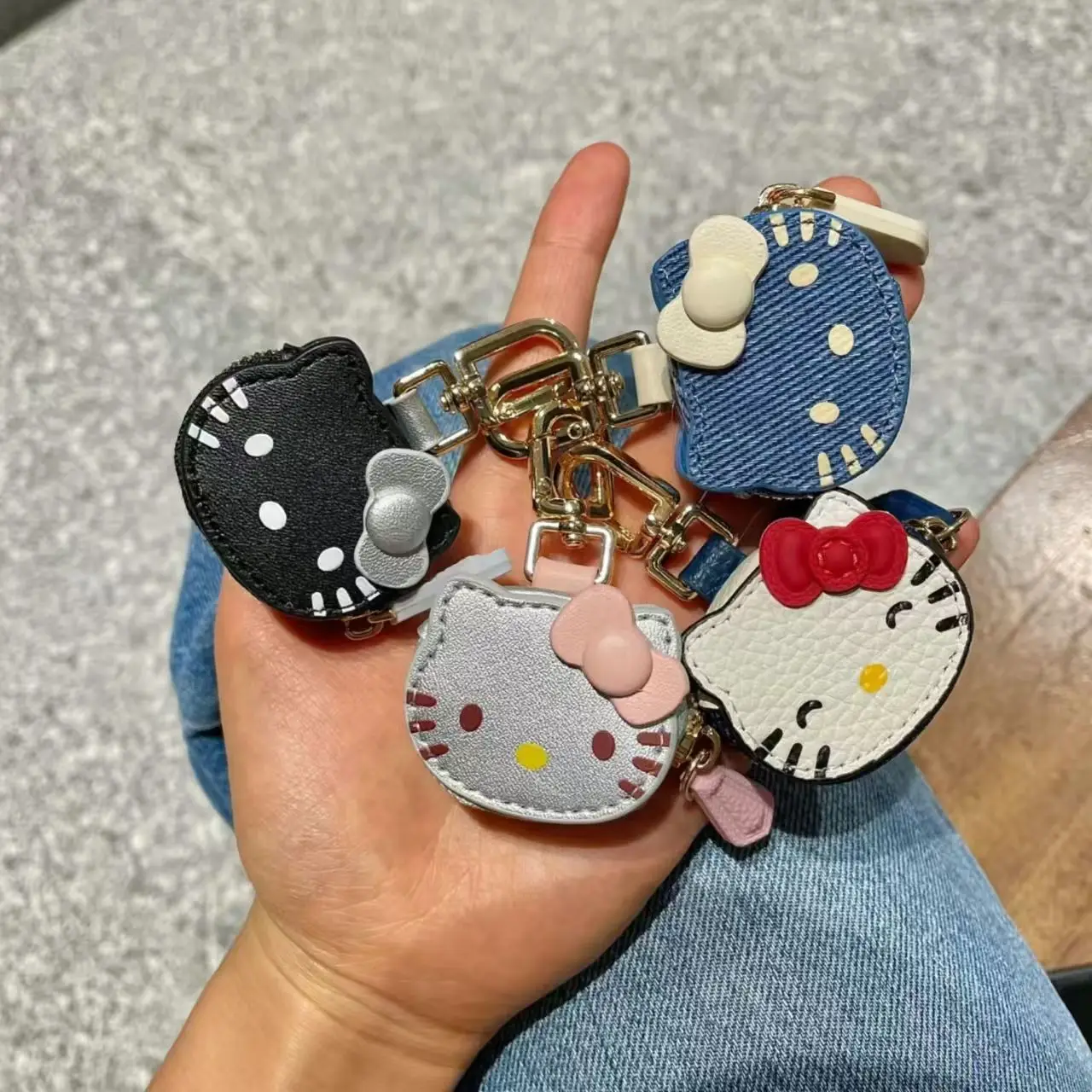 سانريو الكرتون الجلود مرحبا كيتي المفاتيح كيتي القط قلادة هدية عالية الجمال حقيبة فتاة قلادة اكسسوارات هدايا للفتيات #1