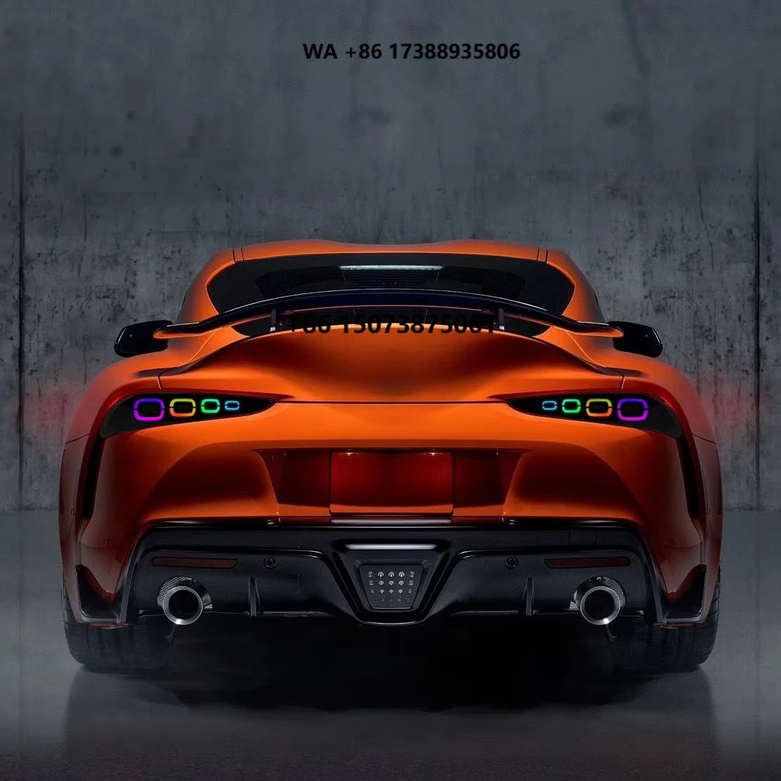 RGB Led Taillights for Supra A91 2019+ Car Dynamic Animation Modified Lamps Stop Brake Running LED Tail Lights Assembly