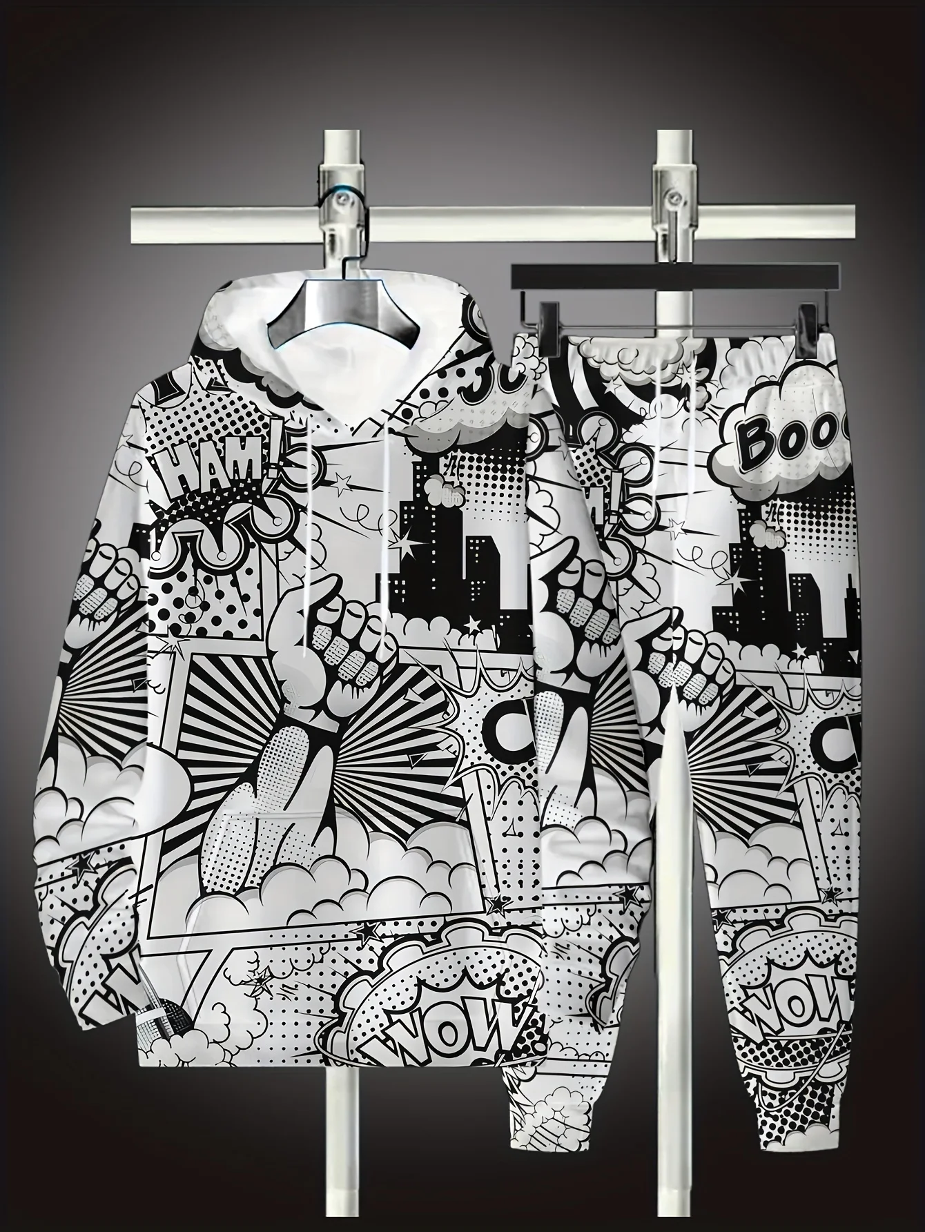 

Fall 2025 Male Fashion Street Hip Hop 3D Printed Hoodie, Cool Oversized Breathable Sweat-shirt Suit Clothes for Men Mens Clothes