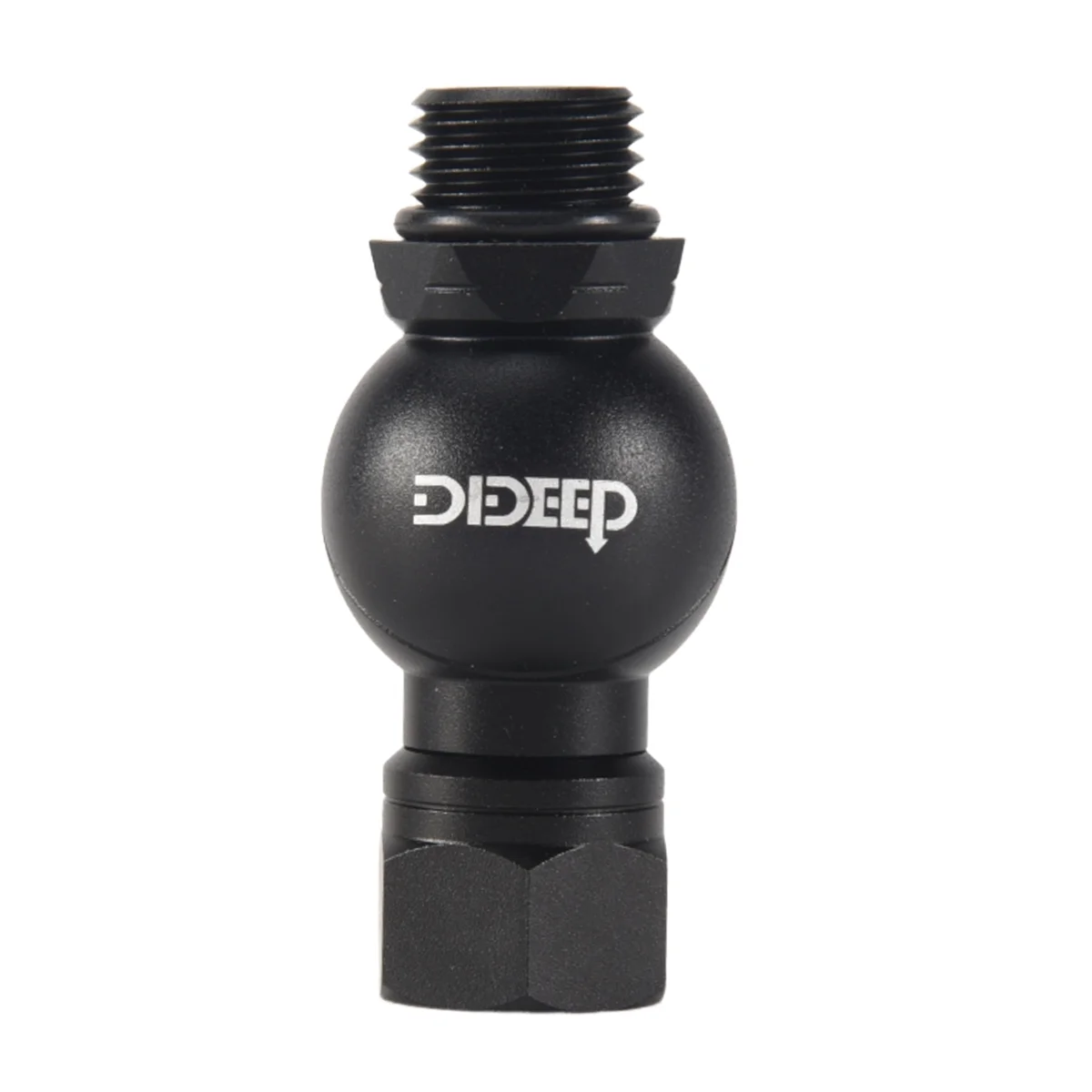 DIDEEP Global Universal 360 Degree Swivel Hose Adapter for 2Nd Stage Scuba Diving Regulator Connector Dive Accessories