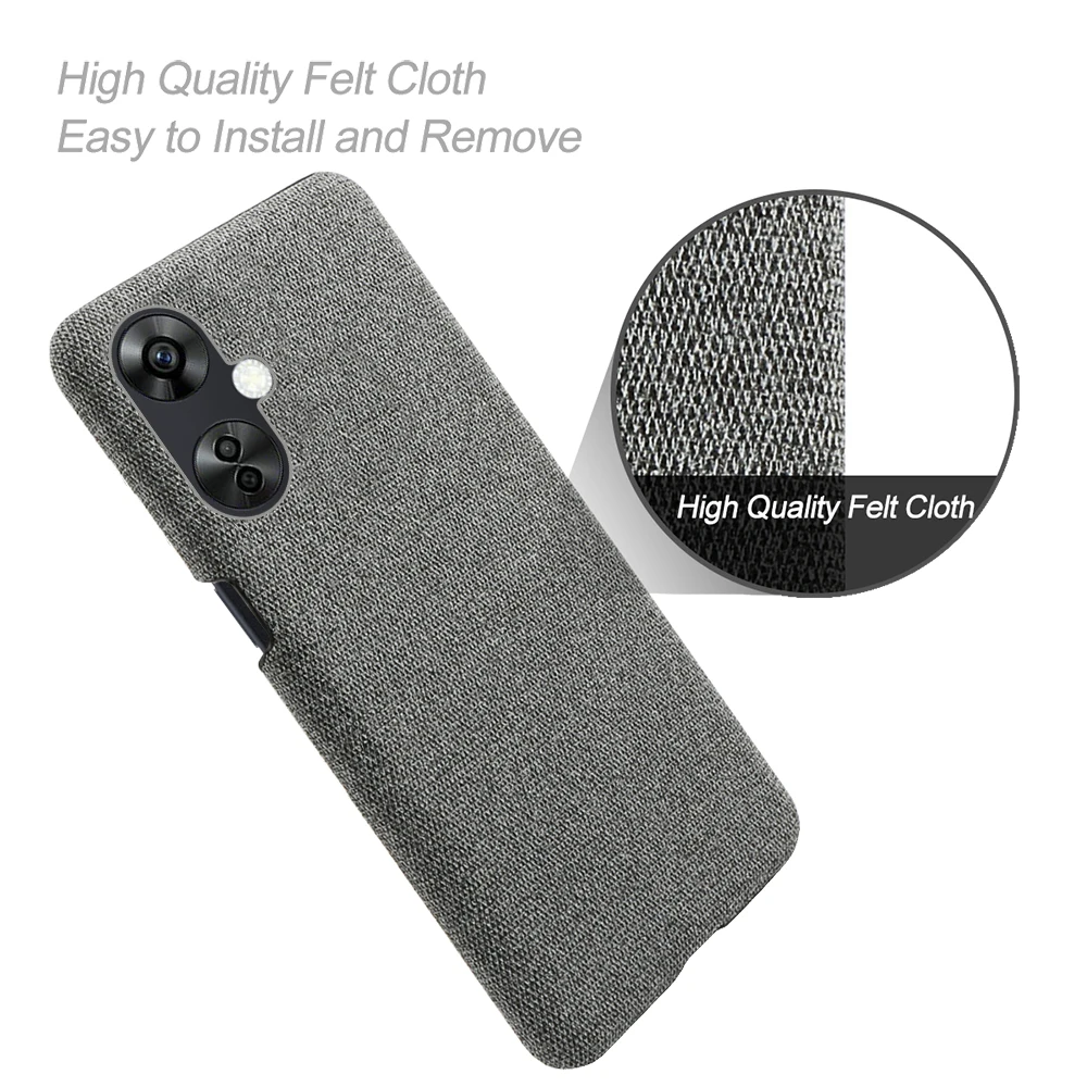 For OnePlus Nord CE3 Case Luxury Fabric Antiskid Cover For One Plus 1+ Nord CE 3 CE3 CPH2569 6.7