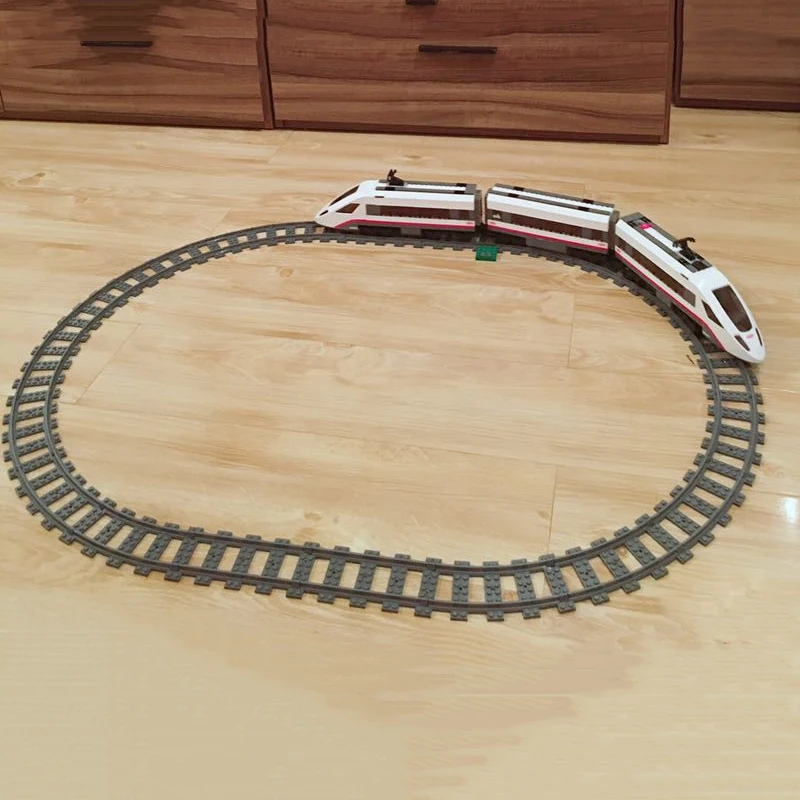 Technical City Power Train High-speed Passenger Railway Track Building Blocks Subway 60051 Assemble Brick Toy Gift For Kid Adult