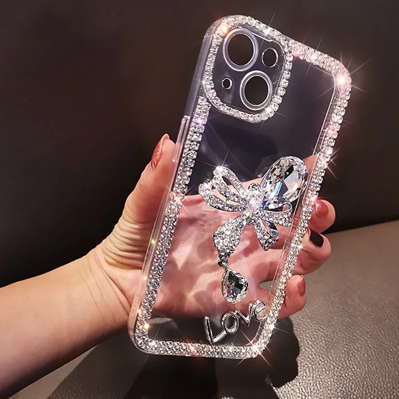 Rhinestone Case for Samsung Galaxy S24 S23 S22 S21 S20 Ultra Plus FE Case Diamond Phone Cover Sunjolly for Galaxy S24 Ultra Case