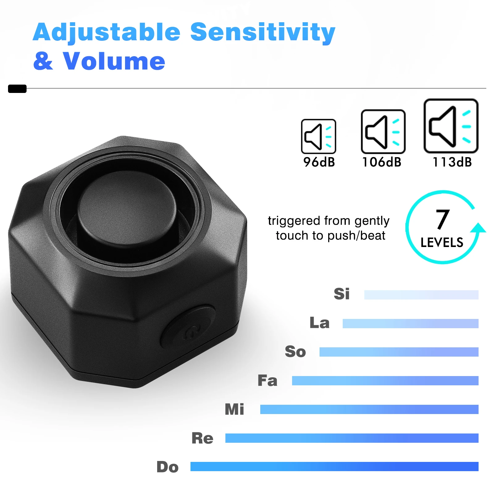 Wsdcam Bicycle Alarm Wireless Remote Control Waterproof Bike Alarm Burglar Alarm USB Charged Security Protection Smart Home