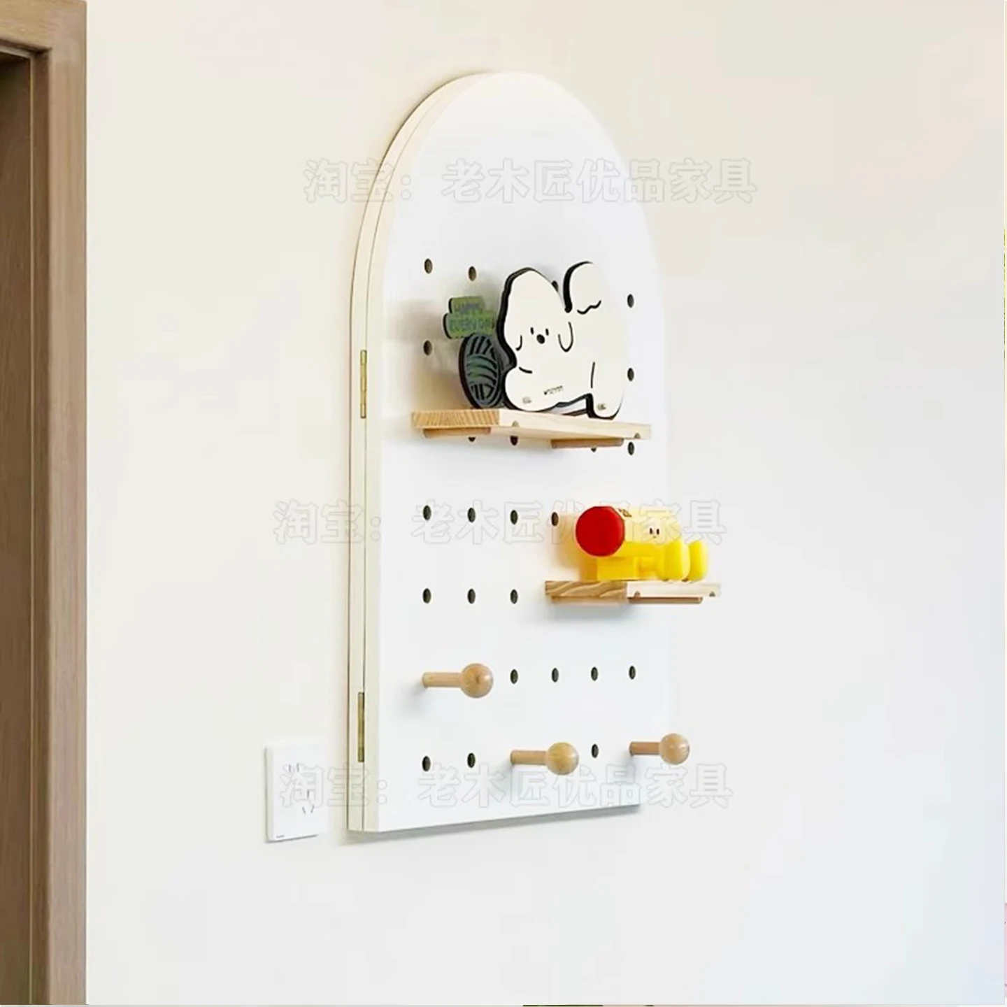 Walnut meter box decorative painting distribution box electric switch blocking meter box cover hole board rack