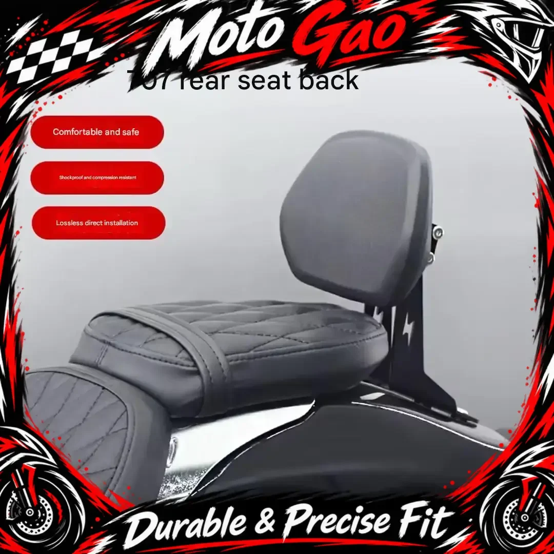 【Precise Fit】For BENDA ROCK 707 Rear Seat Backrest Passenger Back Support Cushion Modified Accessories