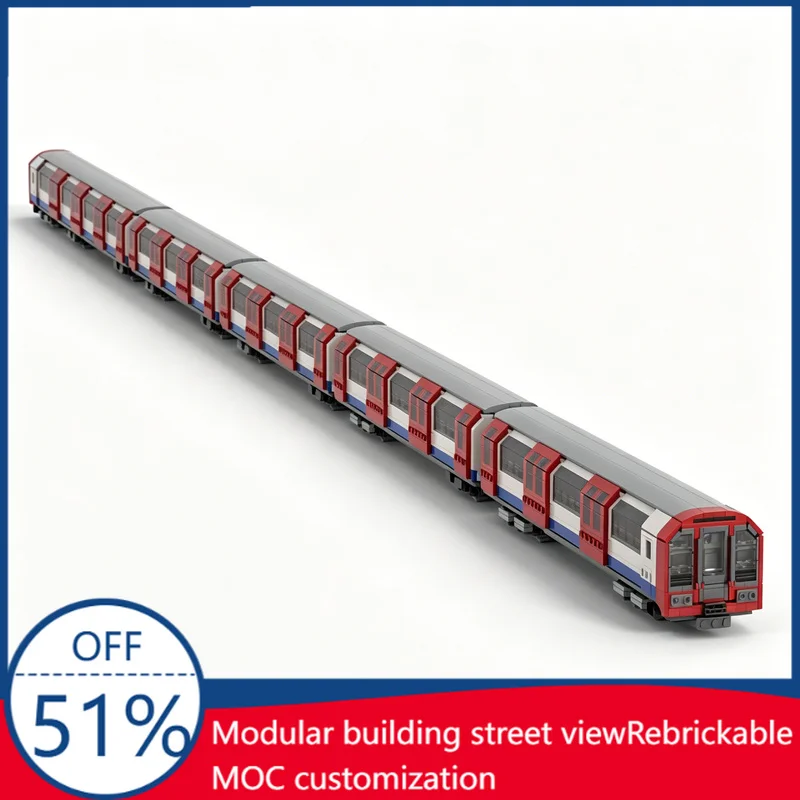 1155 Teile MOC Mittelalterliche Architektur London Underground 1992 U-Bahn-Modell Bausteine Montage Lernspielzeug Geburtstagsgeschenk