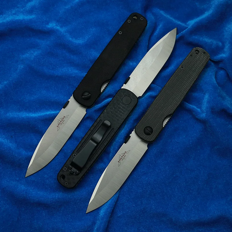 LEMIFSHE إيمرسون كويكن 14c28 شفرة G10 مقبض فولاذي حشية نحاسية للتخييم والصيد والصيد EDC أداة سكين للفرد #2