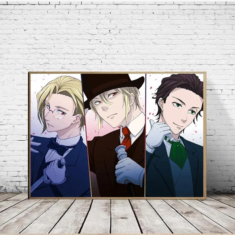 Moriarty The Patriot Popular Anime Posters and Prints Manga Characters Canvas Painting Wall Art Picture for Living Room Decor