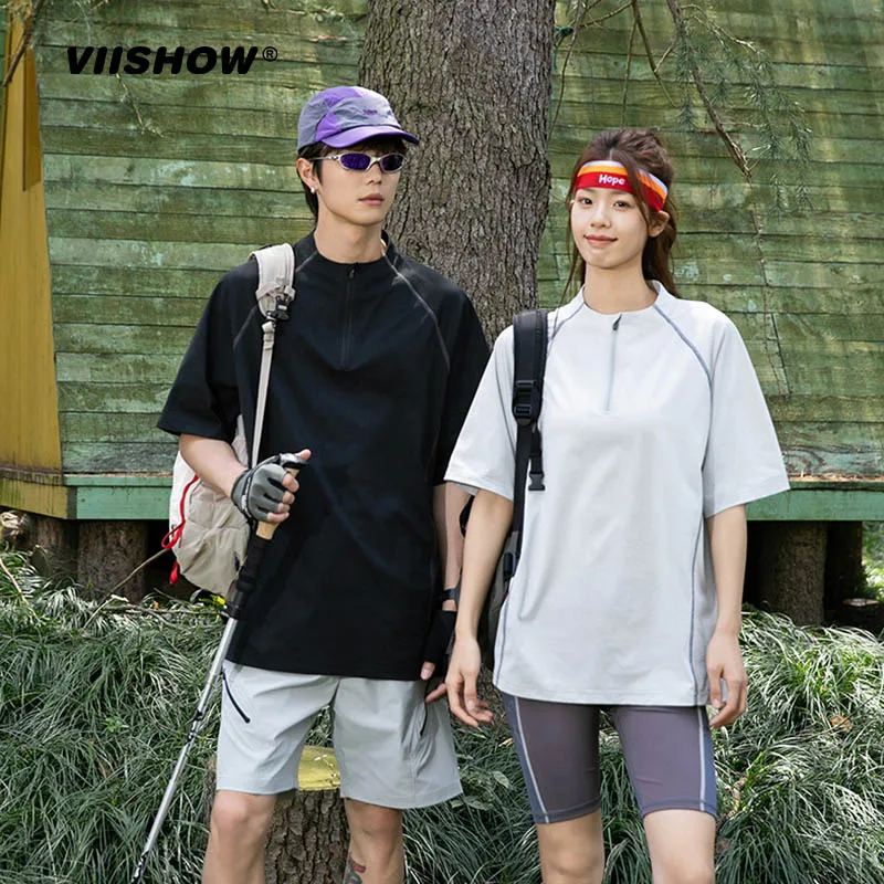 

VIIOW Мужская футболка ort Sve Qui Dry Summer Running Fitn Sport Дышащая футболка для бега на открытом воздухе для альпинизма