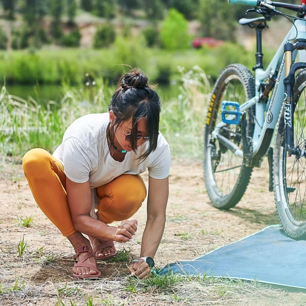 Rumpl Portable Waterproof Blanket: Versatile Outdoor Mat for Camping, Hiking, and Picnics, 52x75 Inches, Ocean Fade Pattern
