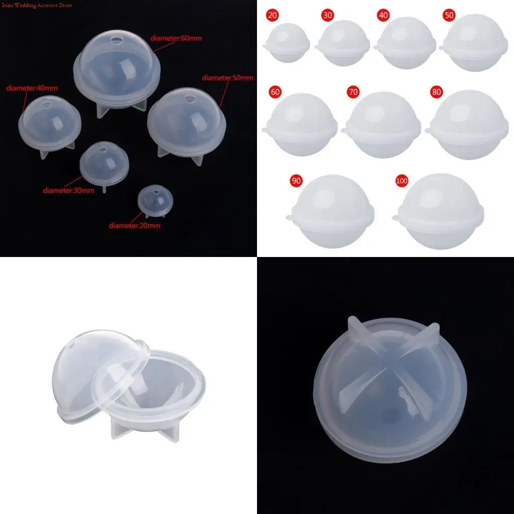 

G92D Ball Silicone Moulds DIY Crafts Jewelry Making Home Decoration Balls Resin Molds