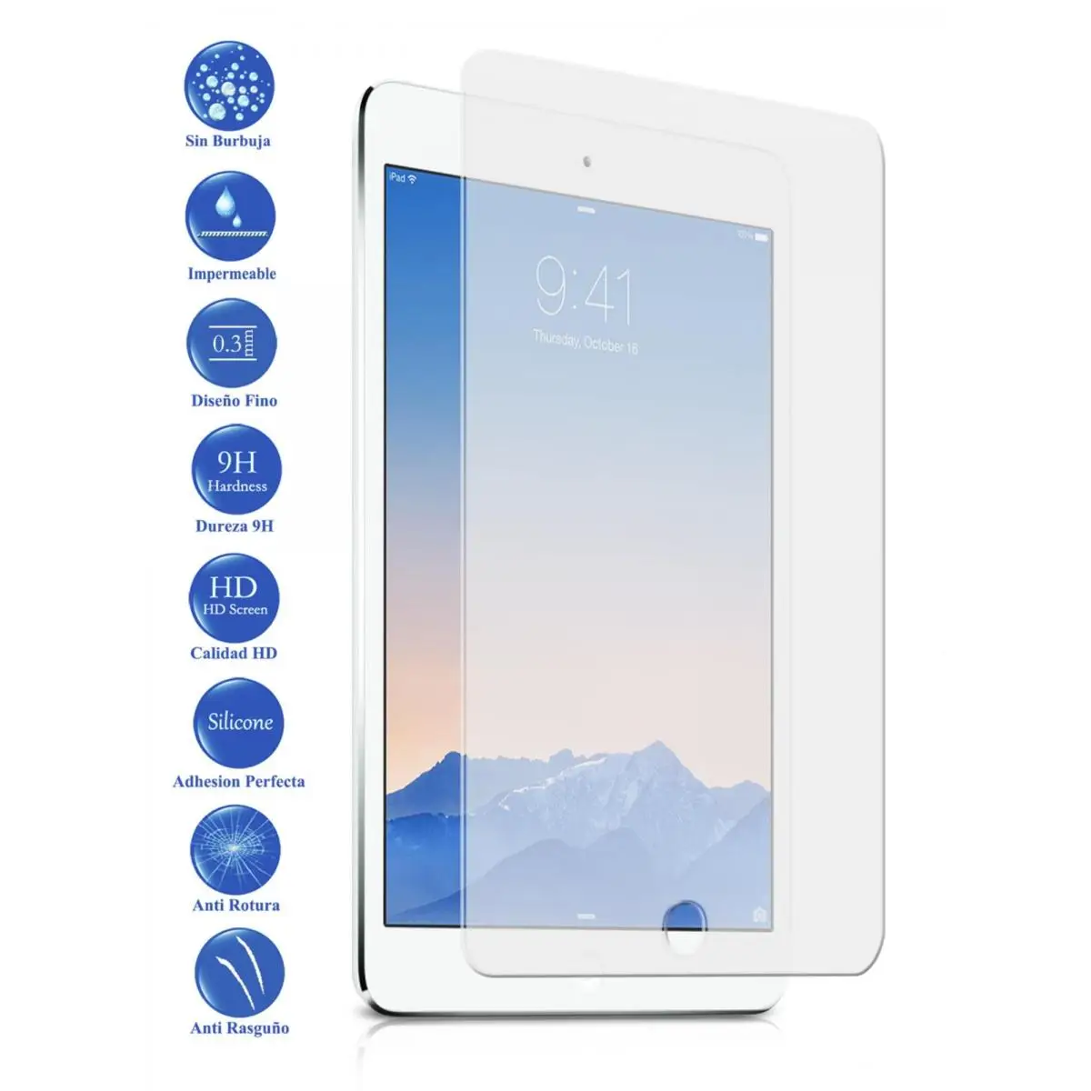 Screen Protector Tempered Glass Apple iPad 6th Generation 2018 9.7