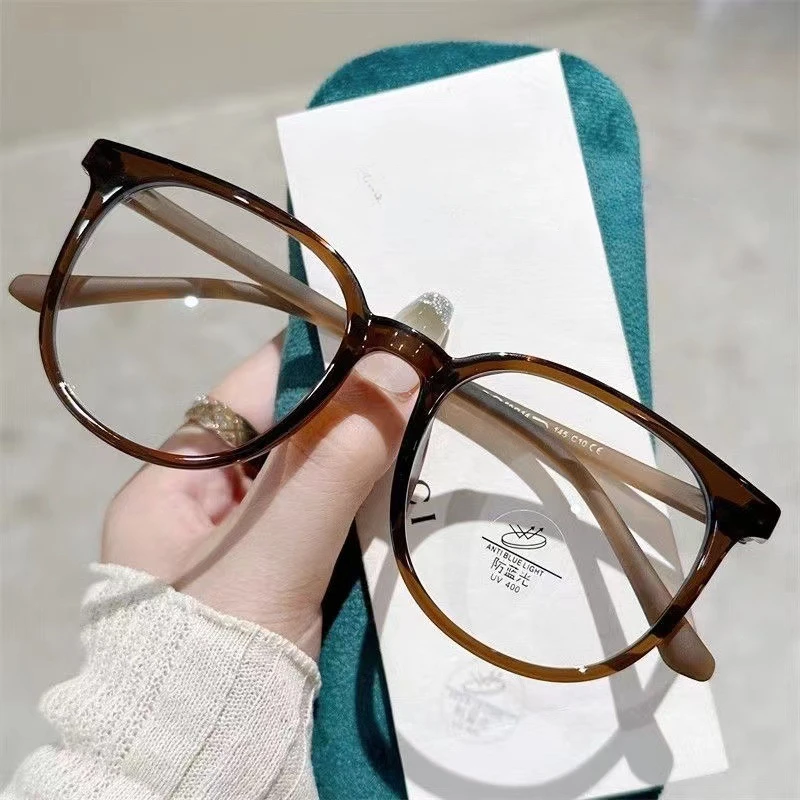 0-50-100-150-200-250-300-350-400 HD Anti Blue Light Flat Lenses Unisex Universal Resin Myopia Glasses Myopia Glasses Frame Women