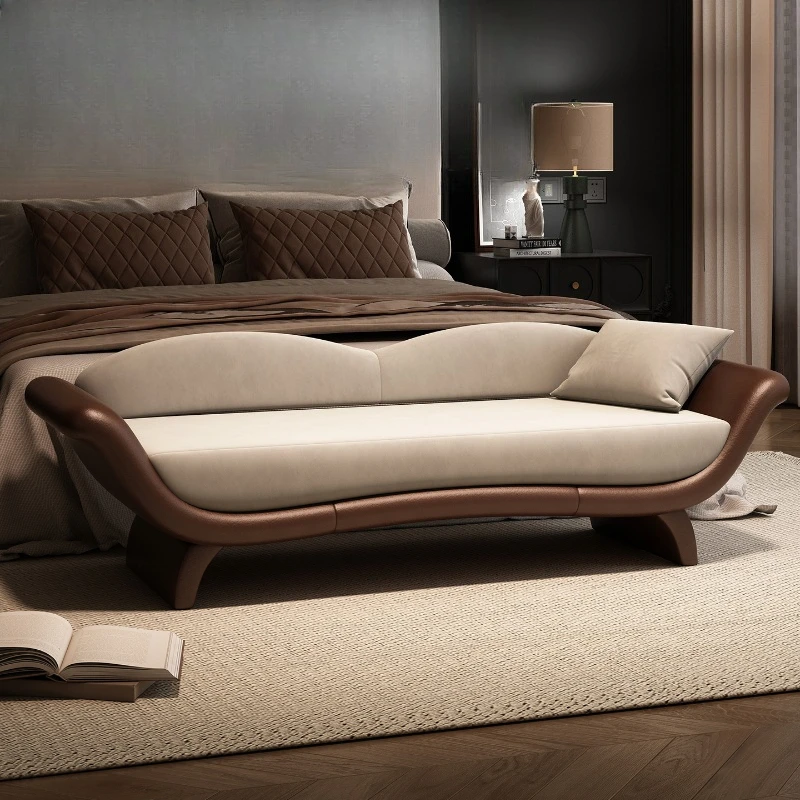 مقعد بجانب السرير قابل للإزالة والغسل من الفلانيل في العصور الوسطى، مقعد بجانب السرير لغرفة النوم، مقعد أريكة أمريكي قديم مع مسند ظهر