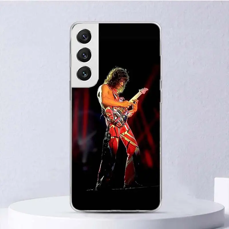 Eddie Van Halen Graphic Guitar Soft Case For Samsung Galaxy S24 S23 S22 S21 Ultra S20 FE S10 Plus Phone Cover S9 S8 + S10E Funda