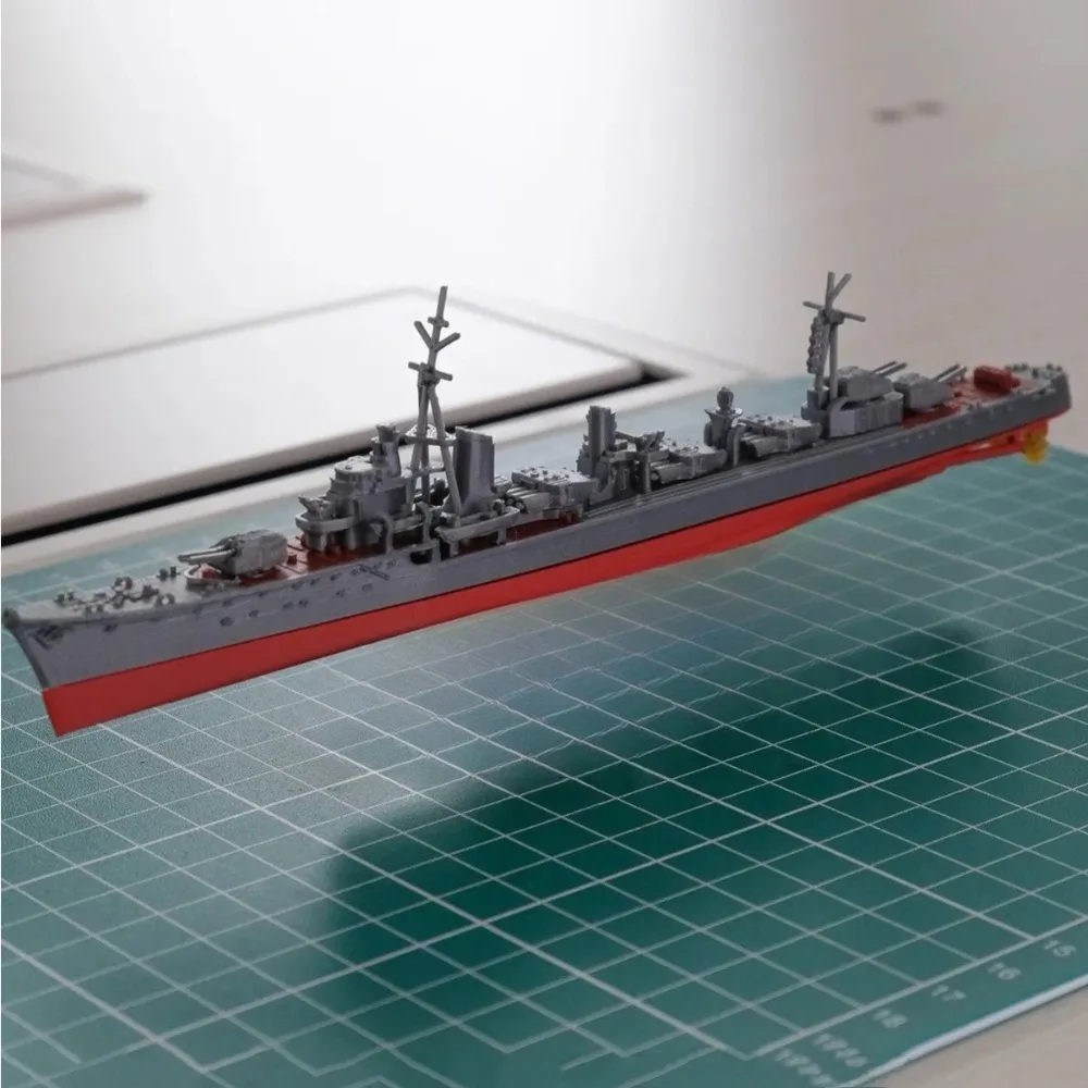 

1/700 управляемый ракетный разрушитель, сборная модель 19 см, тщательно изготовленный 3D-печатный корабль, статическая модель, комплект, игрушка-корабль