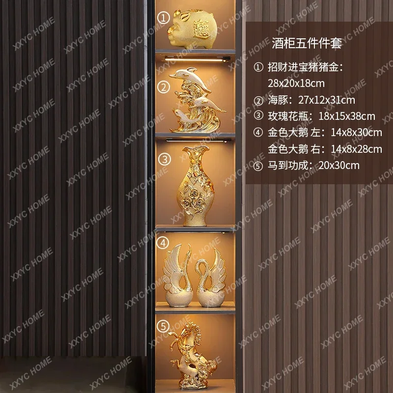 HDining Table Vase Ornament Flower  Living Room Decoration Entrance Office Hotel Ceramic Decoration