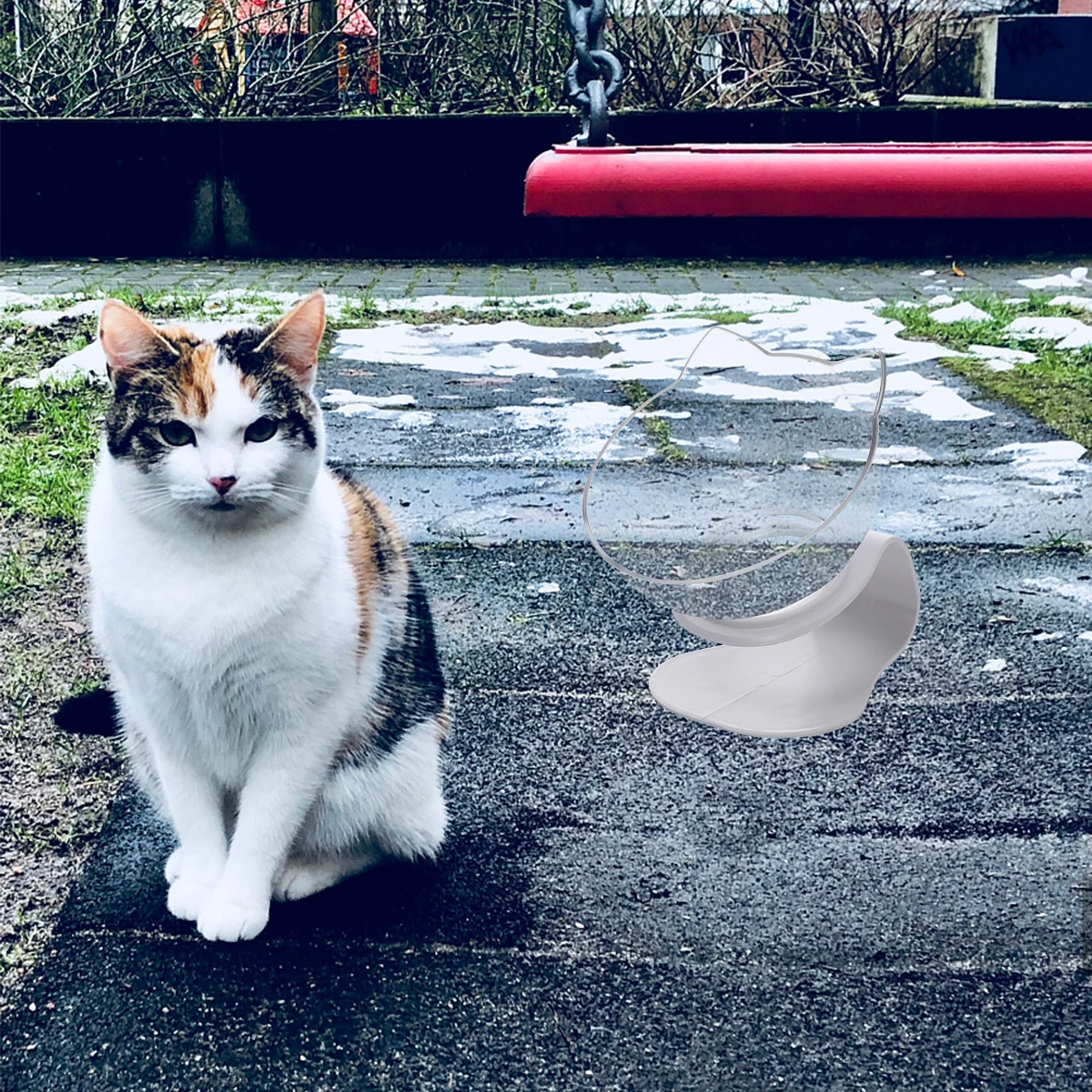 

Pet Plastic Cat Feeder Neck Guard Tilted Food Bowl Anti-Overturn Smooth Surface Easy Feeding Bowl Drinking Dish