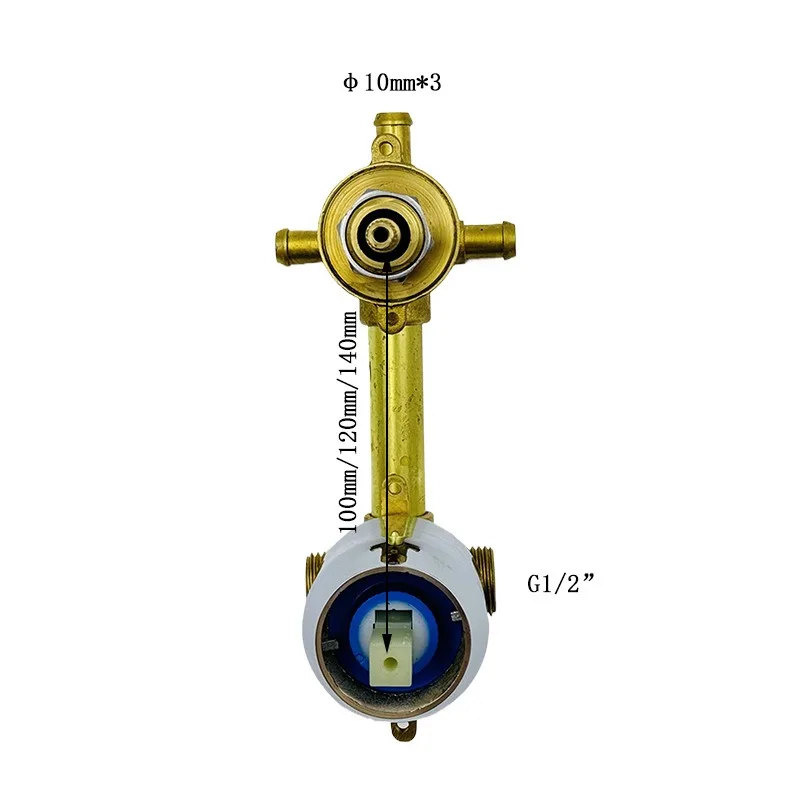 Wall Type One-piece  304 Handwheel Copper Switch Mixing Valve Bathroom Accessories