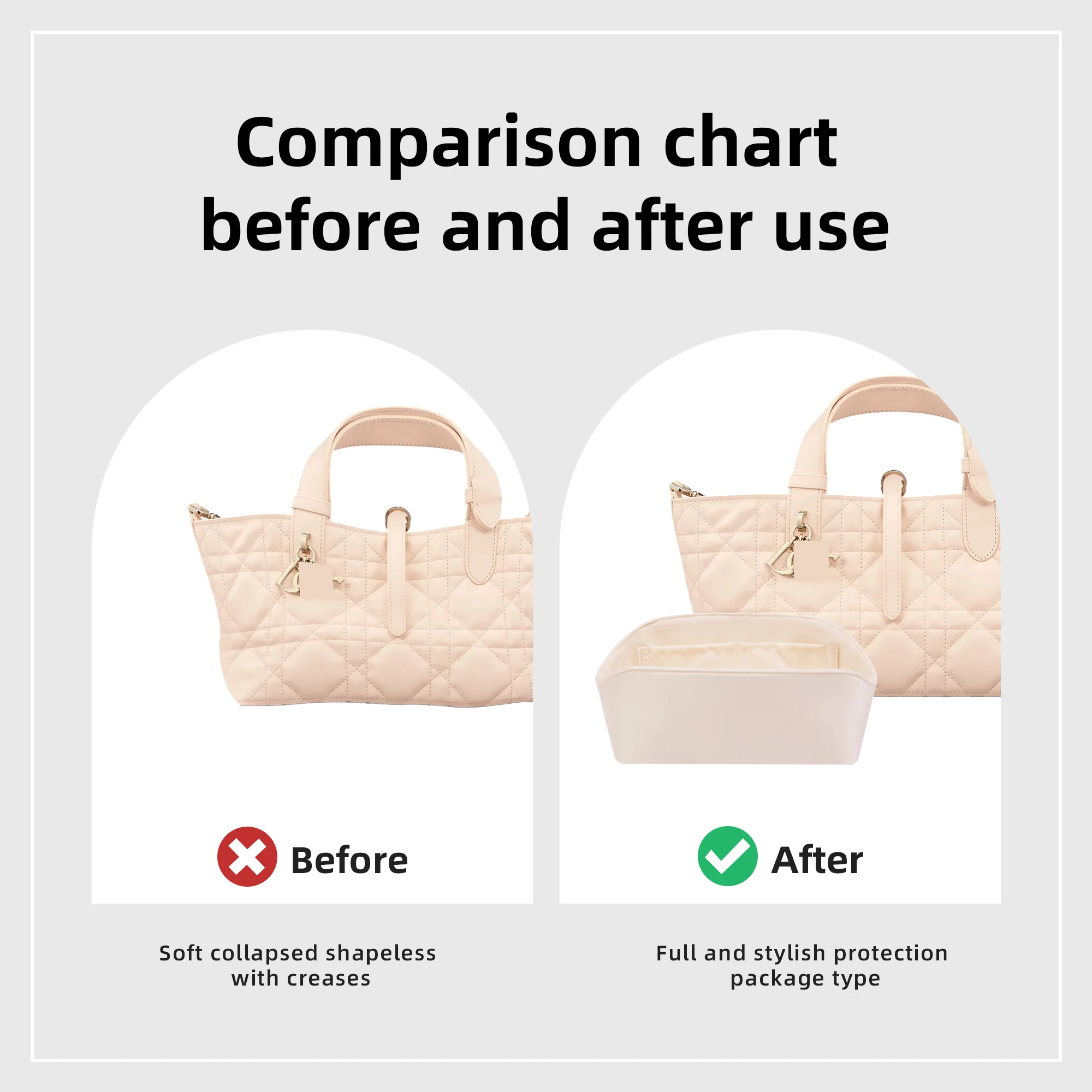 ที่จัดระเบียบกระเป๋าไหม DGAZ ส - Luxury Bags Dior บทวิจารณ์และราคา