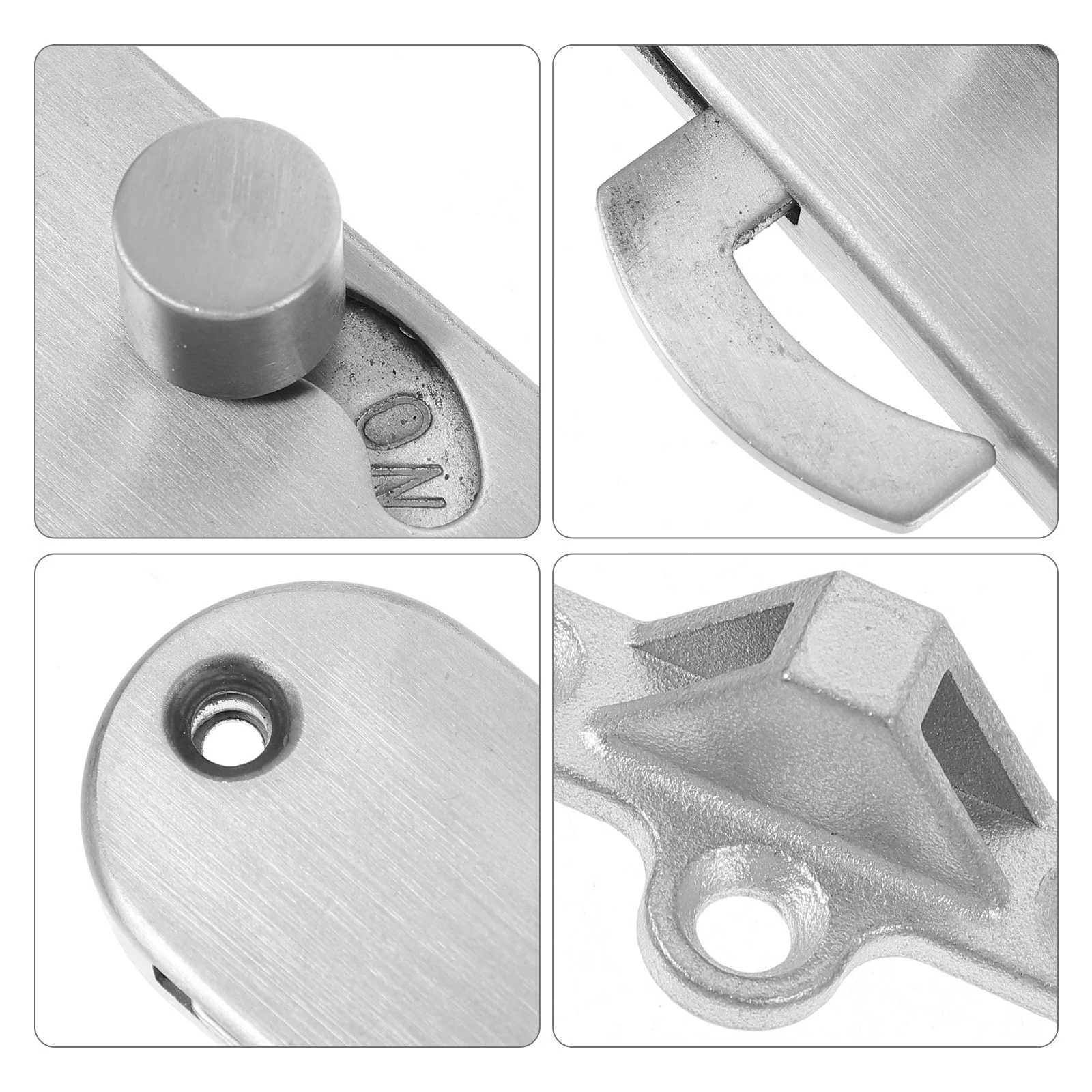 

Sliding Door Lock 90 Degree Heavy Duty Aluminum Alloy Stainless Steel Barn Door Latch for Bathroom Garage Garden Privacy