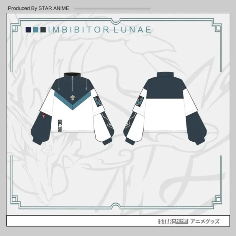 Honkai ستار السكك الحديدية دان هنغ تقليد Lunae تأثيري كول القمم معطف Harajuku عادية هوديس البلوز للجنسين سترة فضفاضة السراويل