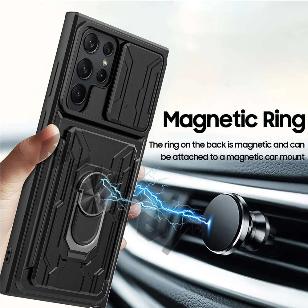 HUIKAI Shockproof Protective Case For Samsung Galaxy S22 Ultra S21 Ultra S20 FE Note 20 Ultra A13 A32 A73 A52 A22 Camera Covers image 5