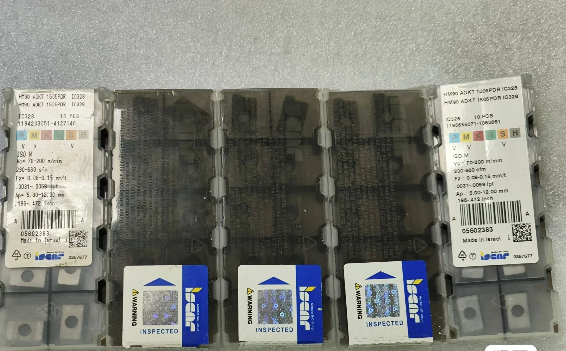 

Hard alloy cutting blades HM90ADKT1505PDR IC328