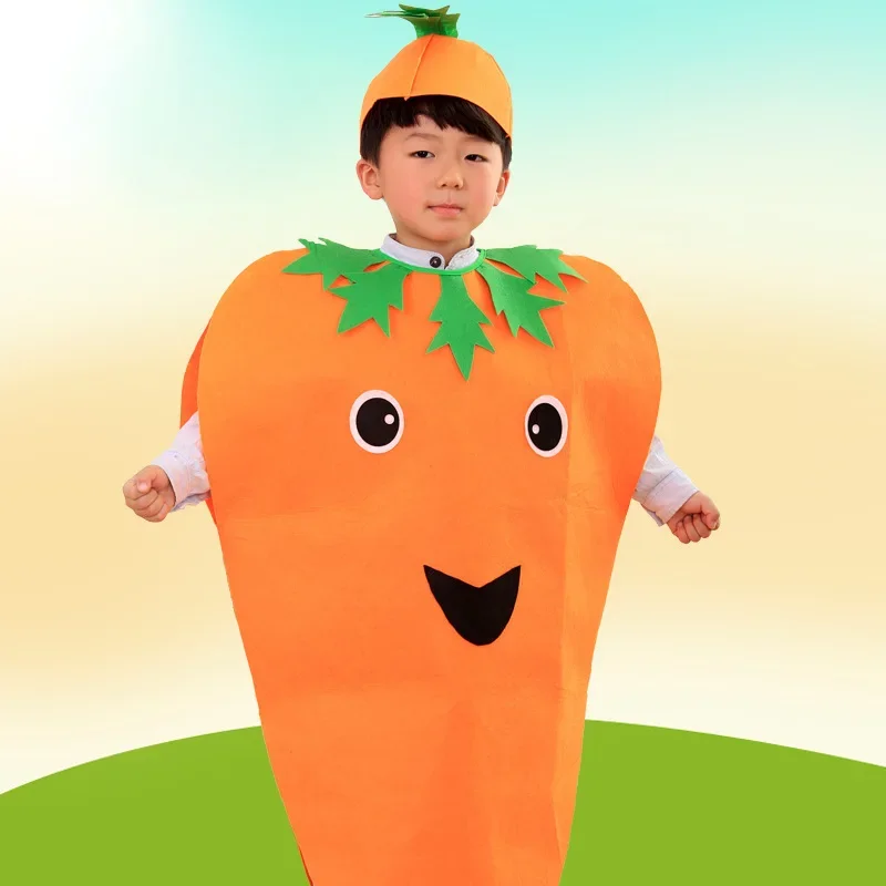 Christmas Children's Fruit And Vegetable Modeling Costumes Kindergarten Fruit Environmental Fashion Show To Clothes New Year Cos view 4