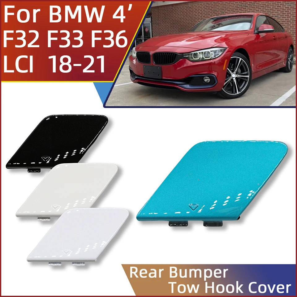 Auto Parts Rear Bumper Towing Hauling Shell Lid Trim For BMW 4 Series LCI F32 F33 F36 2018 2019 2020 2021 High Quality Painted