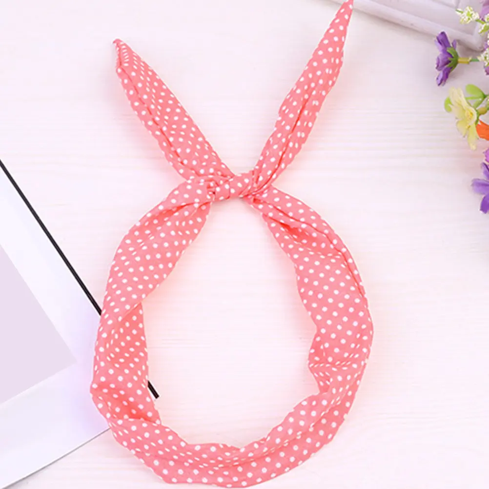 

Набор из 6 тканевых повязок для волос с кроличьими ушками и бантом для женщин и девочек: для умывания, спорта, йоги, макияжа и ухода за лицом