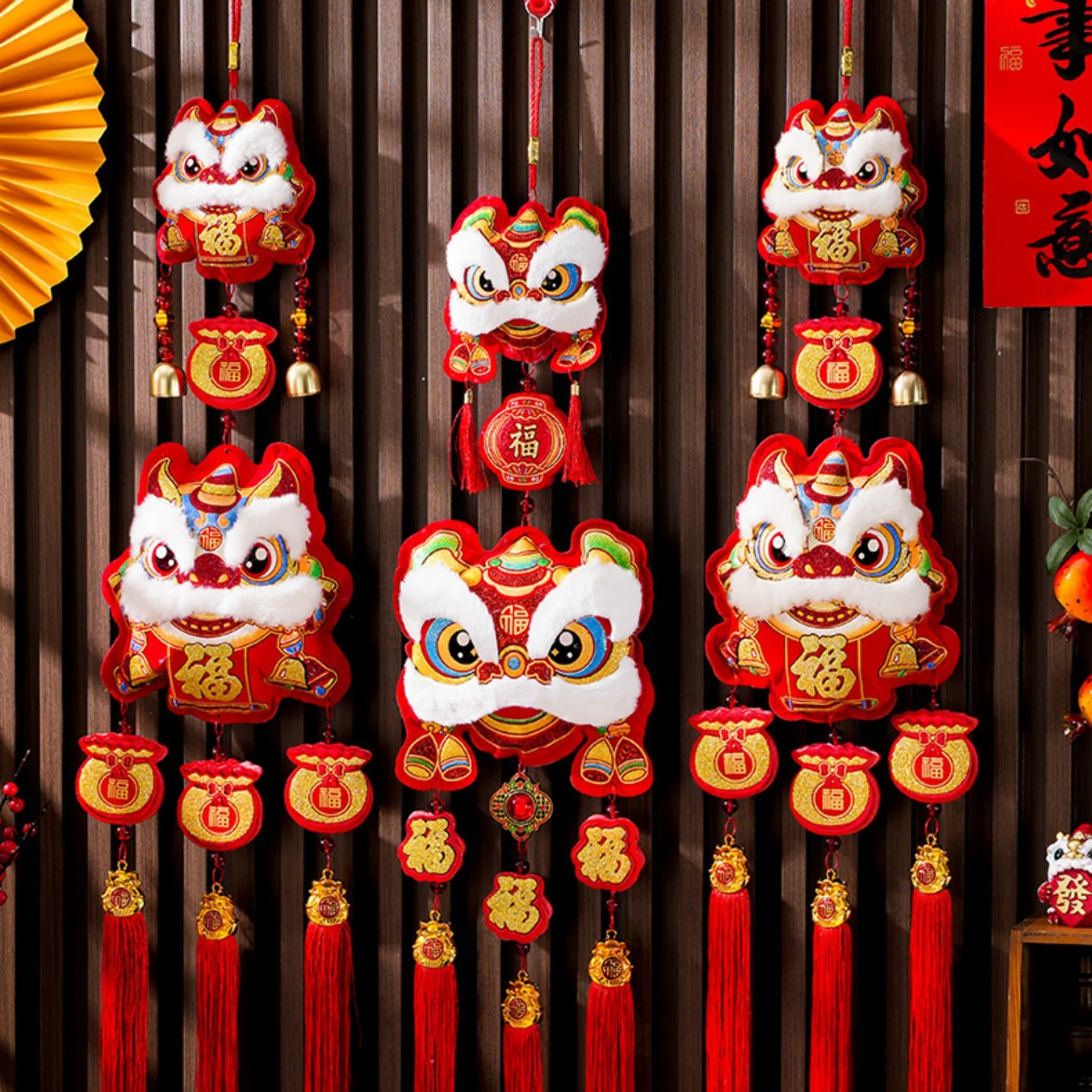 

Year of Horse Hanging Ornament with Tassel Chinese New Year 2026 Door Hanging Ornaments Spring Festival Party Decoration Pendant