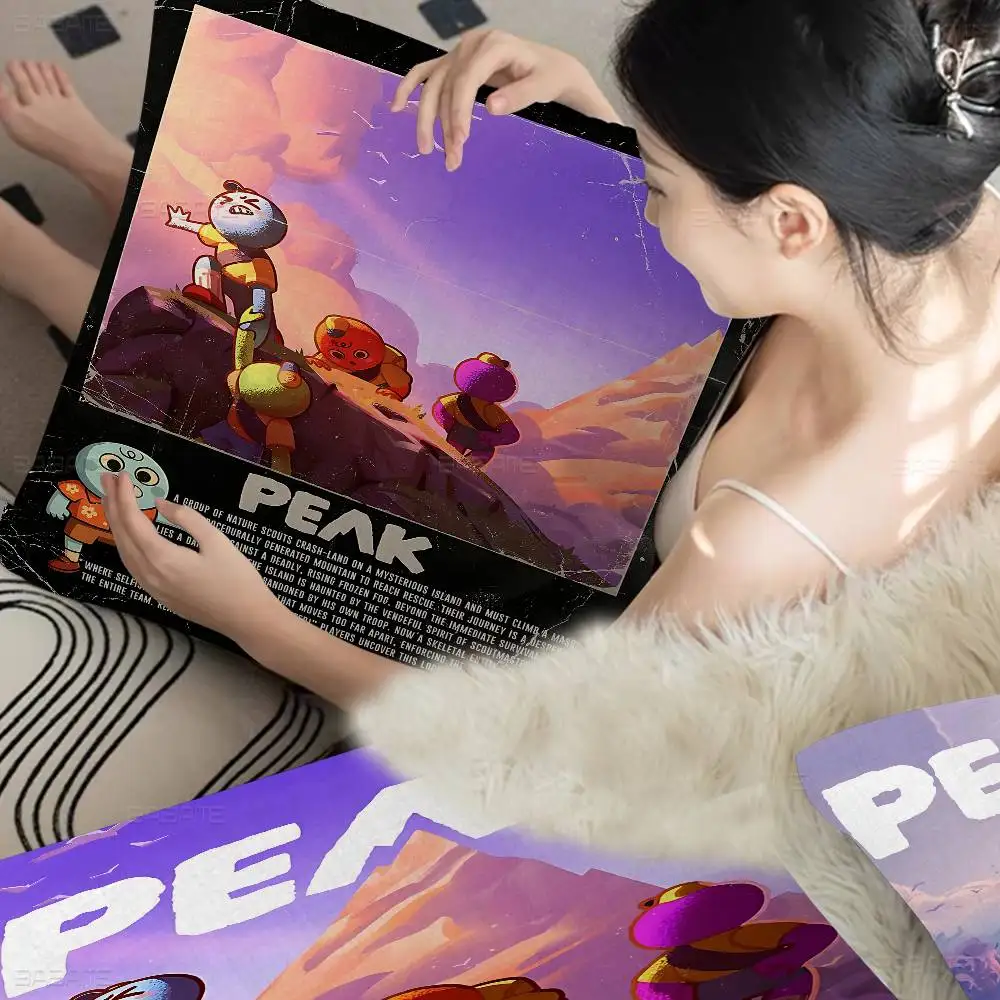 Game PEAK Co-Op Climbing Adventure pillow cover sofa cushion cover home room decoration children gift
