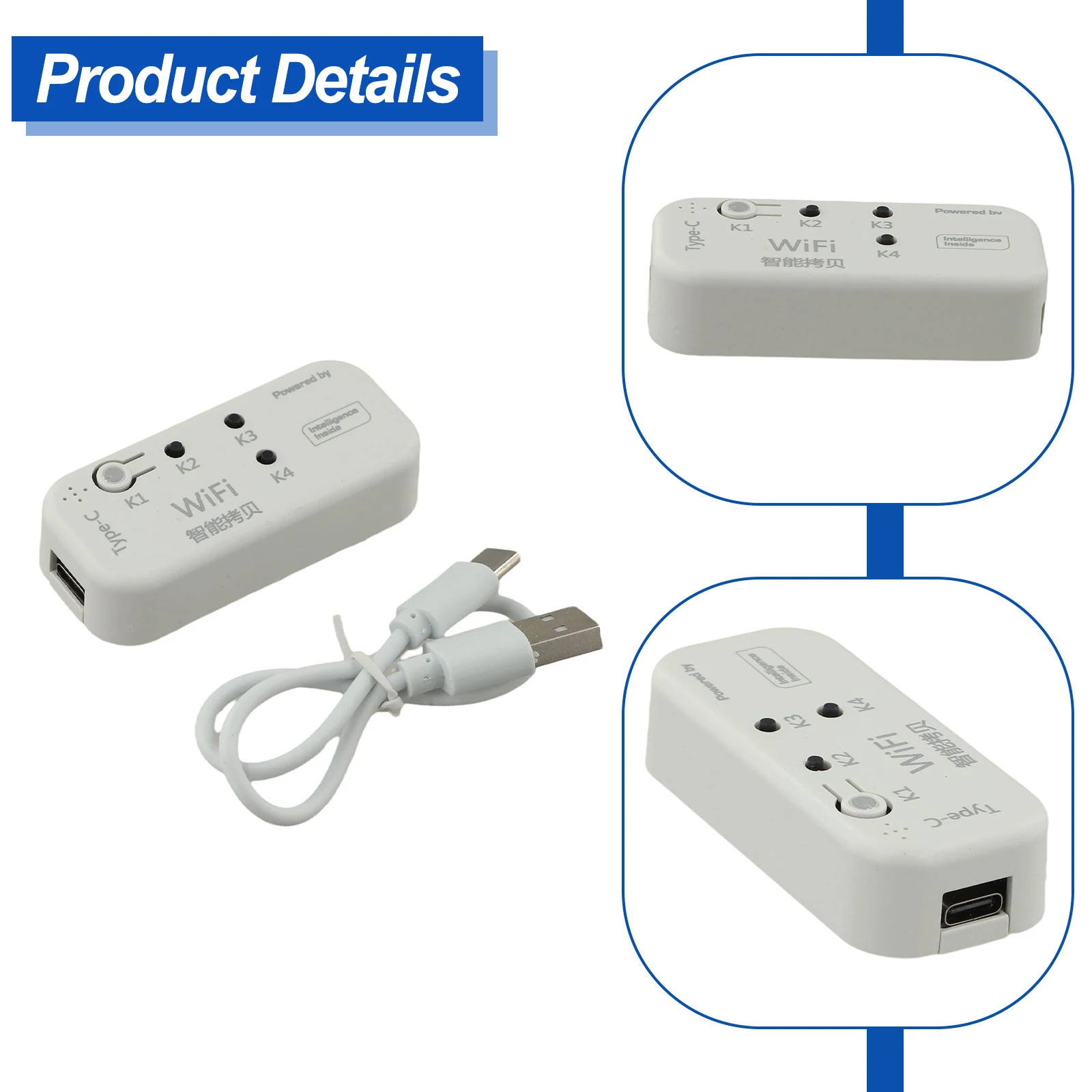 

Smart WiFi Garage Door Remote Duplicator Compatible with For Tuya App and Voice Control for Electric Door Systems