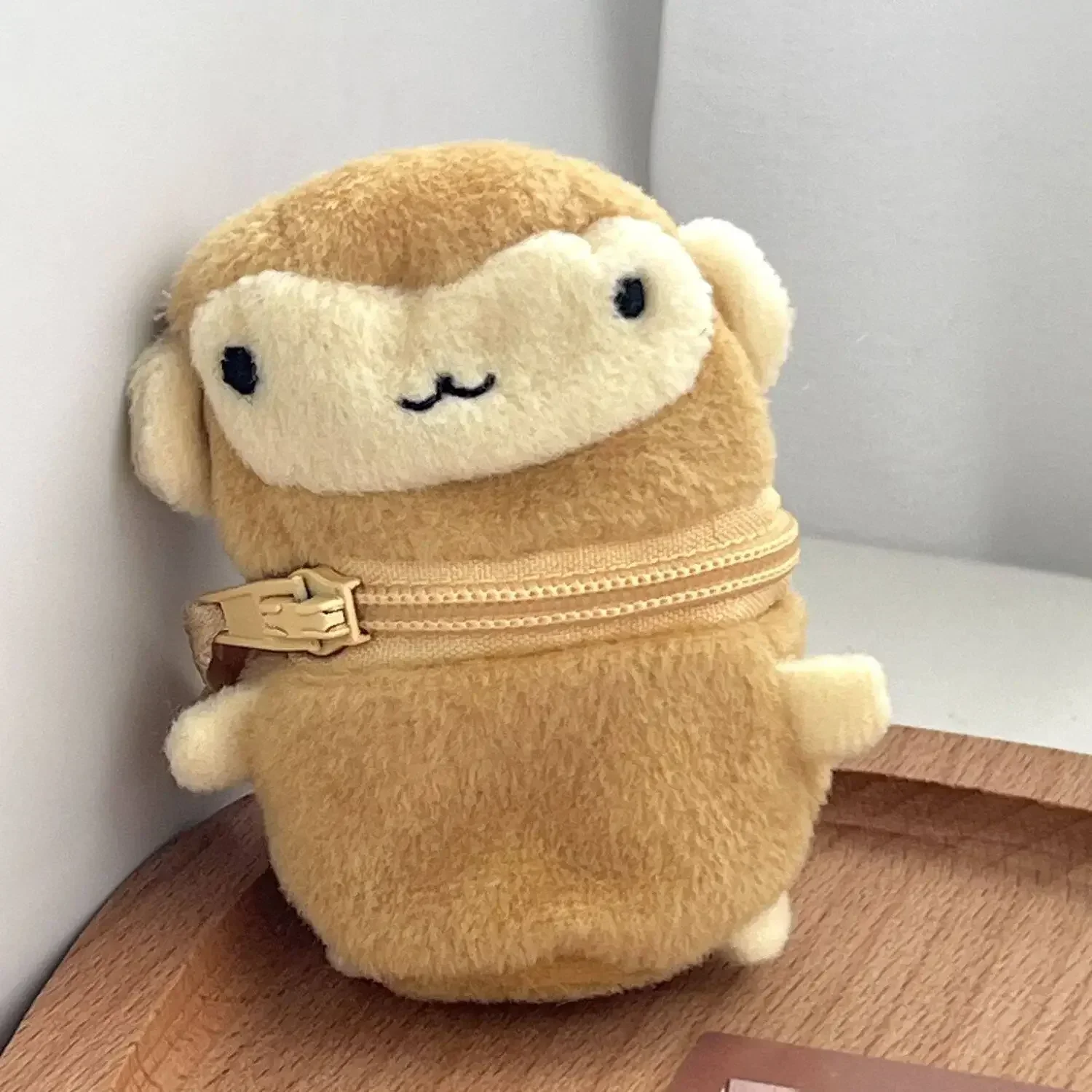 Niedliche Tier-Plüsch-Mini-Geldbörse Schlüsselanhänger Frosch Hund Hase Bär Huhn Schaf Taschenanhänger Kleine Reißverschluss-Geldbörse Schlüsselring Geschenk – Detail 9