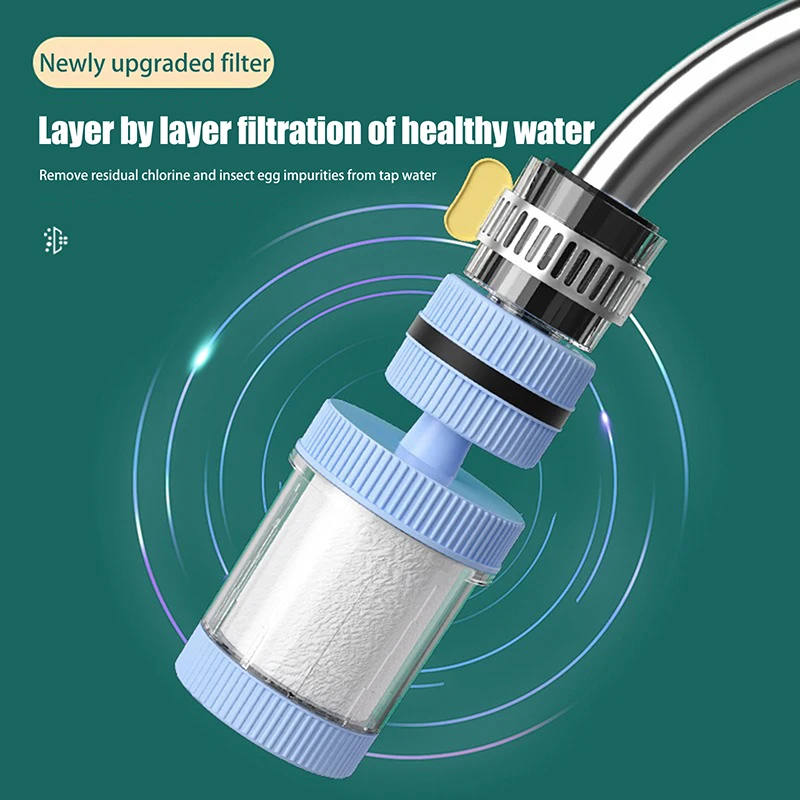 Faucet Filter Element Purifier Sprayer Head Household Water Purifier Filter Shower Remove Chlorine Heavy Metal Filtered