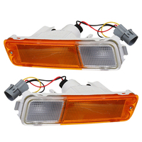 New 1 Pair Front Left Right Bumper Indicator Blinker Fog Light Bar 12V Fit For Mitsubishi Triton Ute MK Series 1 2 3 1996-2006