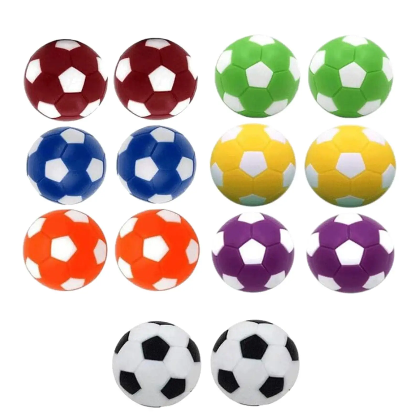 

14Pcs Foosball Table Balls Table Football Balls Mini 36mm Soccer Table Game