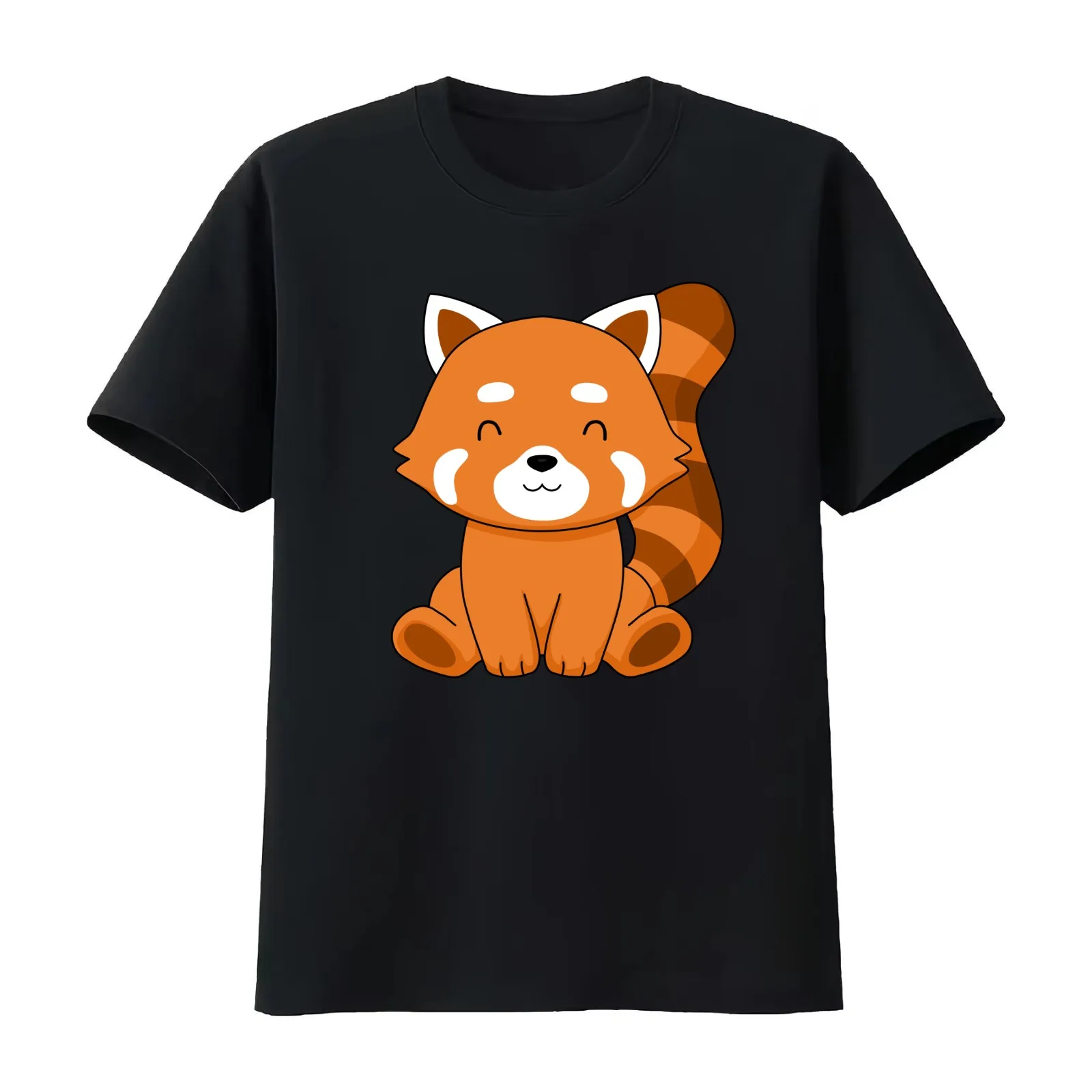 Red Panda Gift Kids Women Kawaii Red Panda T-Shirt Summer Casual Cotton Tee Oversized Streetwear Tops Vintage Graphic Print