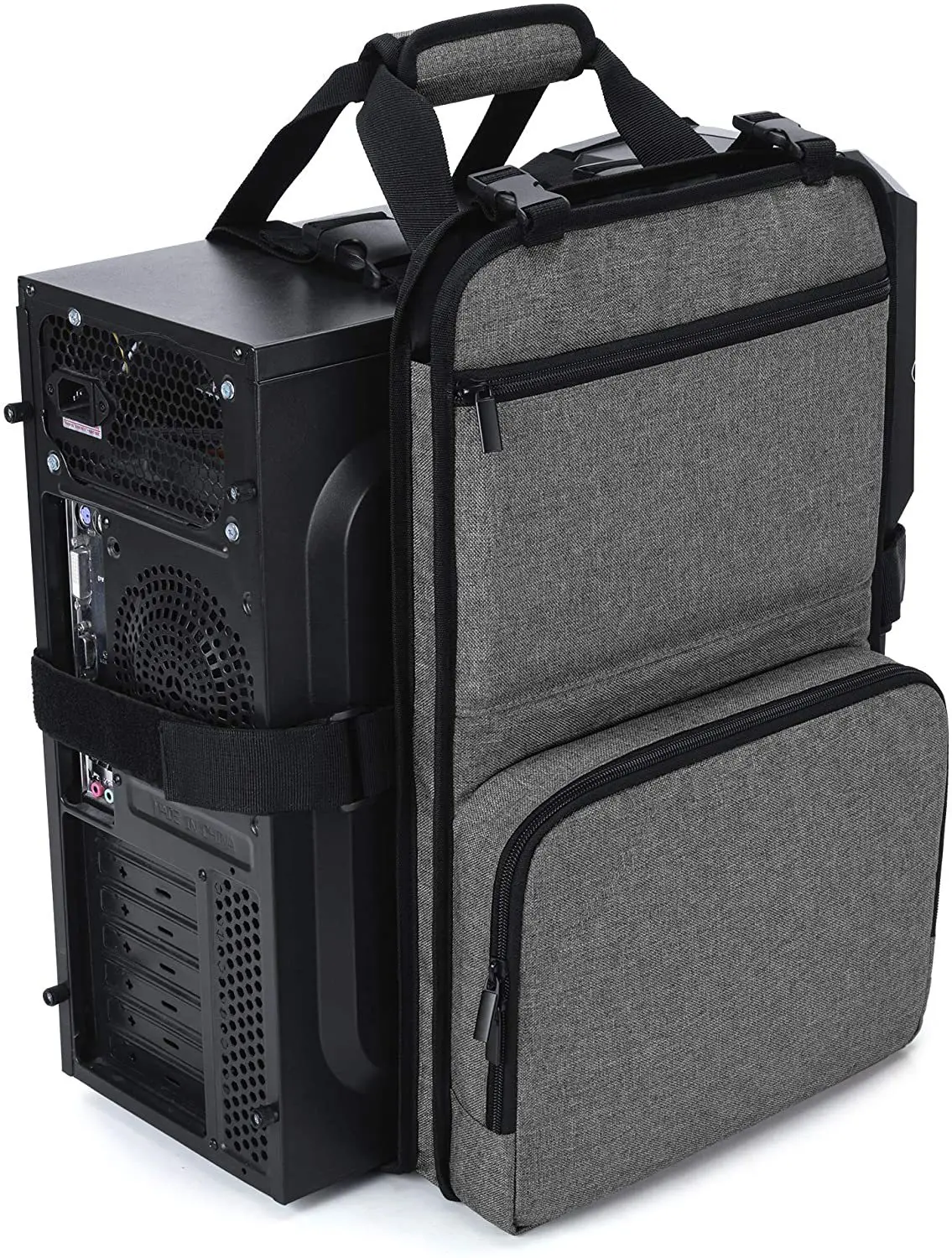 Imagem -02 - Maleta do Computador do Jogo do Desktop Bolsa do Armazenamento do Curso Processador Principal e Monitor