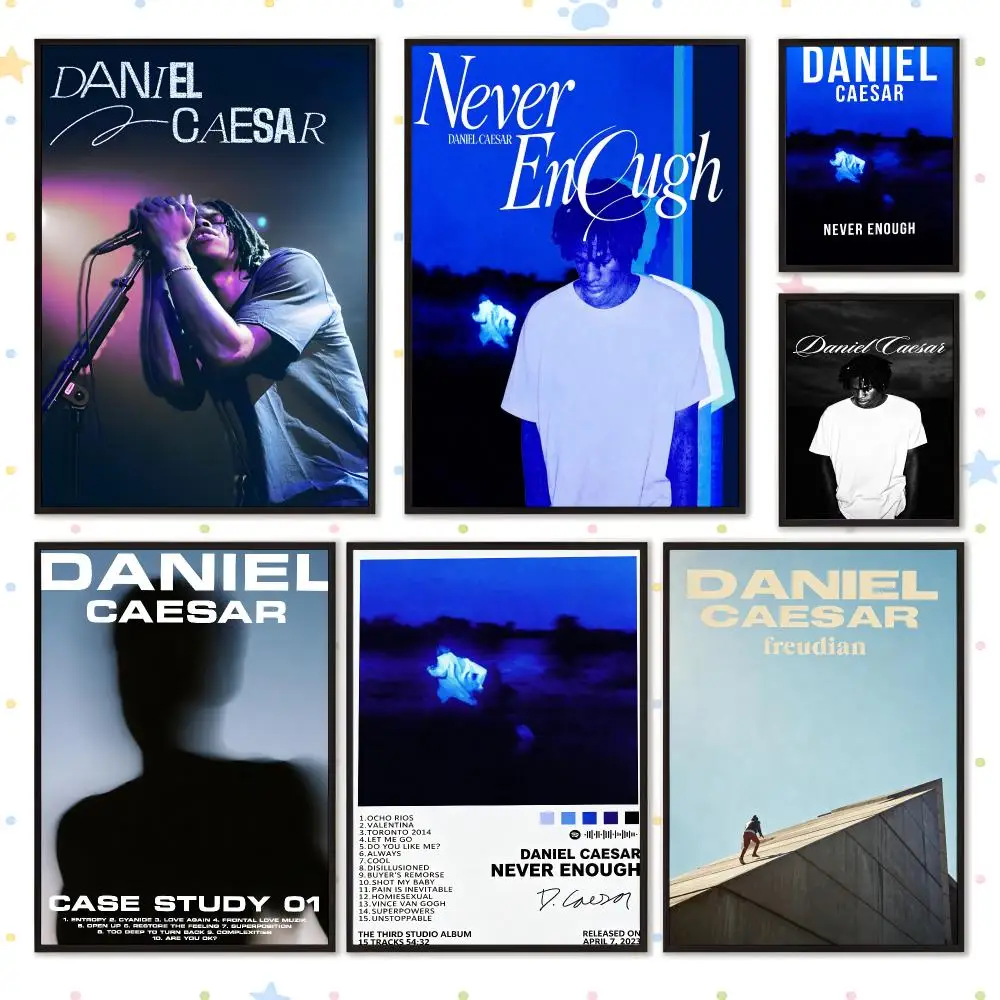 Music Pop Alternative Daniel Caesar Poster PP Self Adhesive Wall Decor Aesthetic Bedroom Gaming Room Home Holiday Gift
